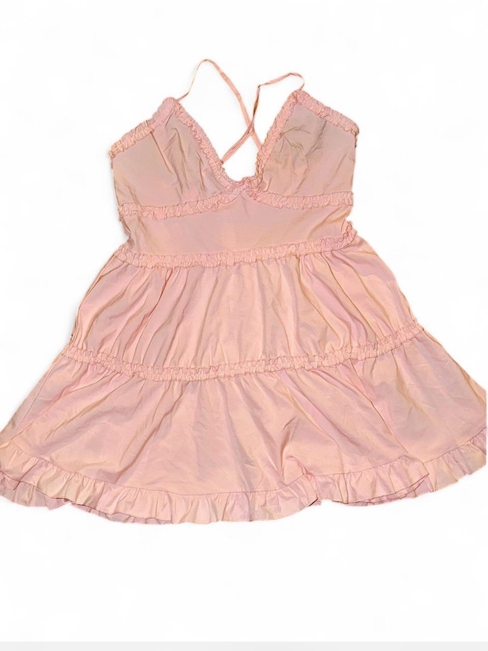 Pink Ruffle Chemise Nightdress - Women Intimates